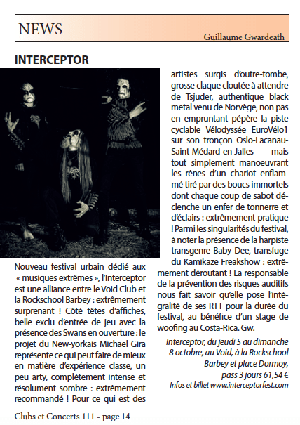 Interceptor Clubs Et Concerts 111 Bordeaux